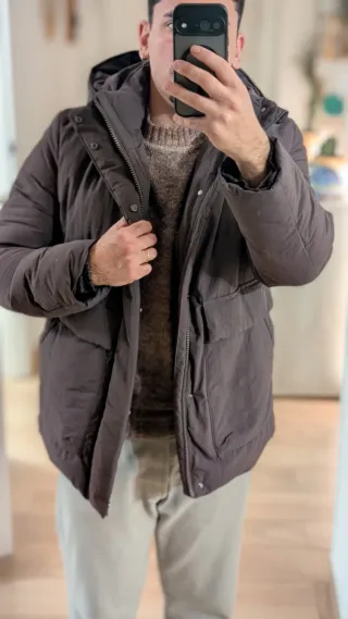 Piumino Zara Uomo Marrone - Taglia s (Veste M)