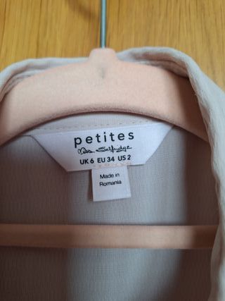 Camisa Miss Selfridge Petite Rosa Talla XS
