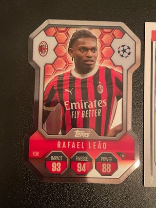 Lotto carte Rafael Leao Milan Topps