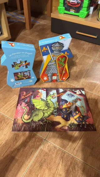 Puzzle infantil El caballero y el dragón