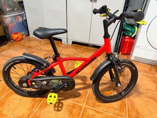 Bicicleta infantil 16 roja