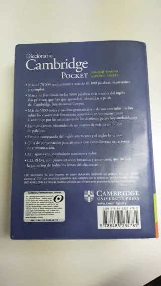 Diccionario Bilingüe Cambridge Spanish-English ...