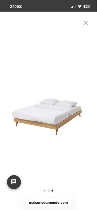 Cama Madera 160x200cm Vintage Somier