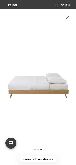 Cama Madera 160x200cm Vintage Somier