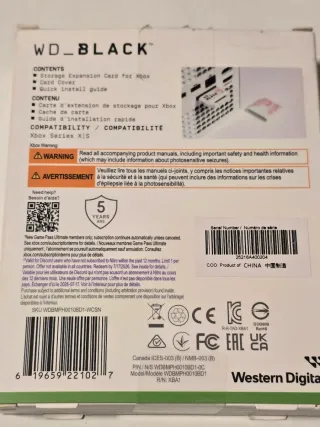 C50 1TB Tarjeta Expansión Xbox WD_Black.