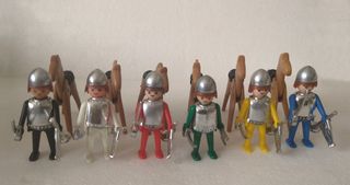 Lote Playmobil Medieval Cromado Vintage