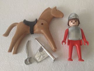 Lote Playmobil Medieval Cromado Vintage