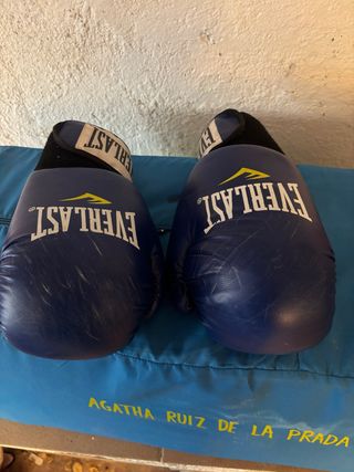 Guantes de boxeo Everlast azul