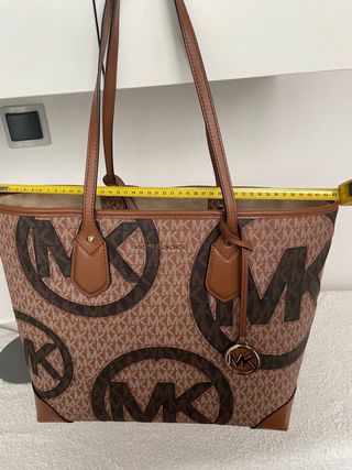 Bolso Michael Kors Shopper Marrón y Beige