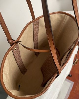 Bolso Michael Kors Shopper Marrón y Beige