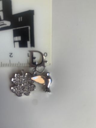 Pendientes Dior Paloma y Trébol plateados