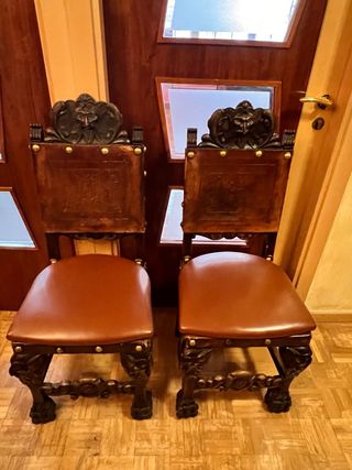 Pareja sillas de Confidente Estilo clásico barroco