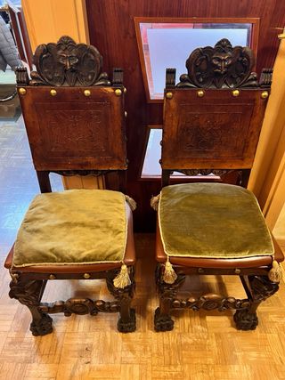 Pareja sillas de Confidente Estilo clásico barroco