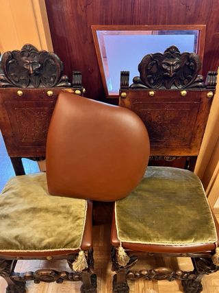 Pareja sillas de Confidente Estilo clásico barroco