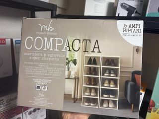 Scarpiera pieghevole Mastro Bianco 5 ripiani