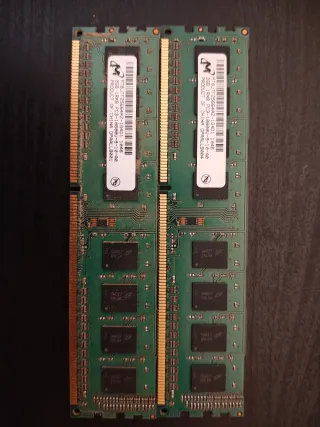2x Memoria RAM DDR3 Micron 2GB PC3-10600U