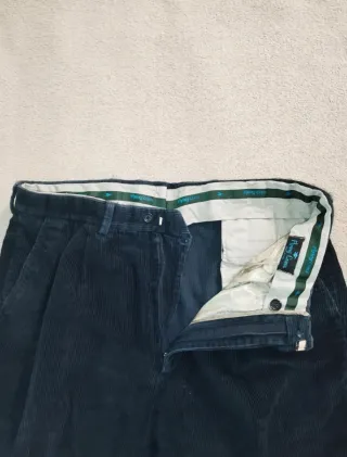 Pantaloni uomo in velluto nero