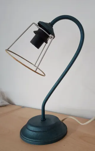 Lampada vintage teal metallo