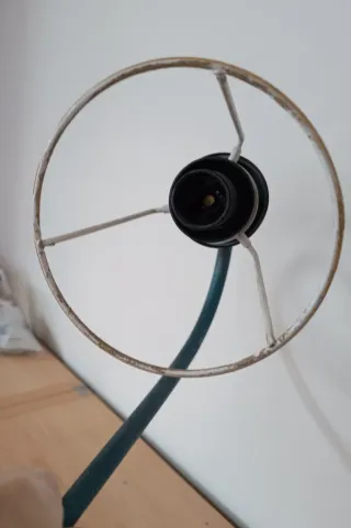 Lampada vintage teal metallo