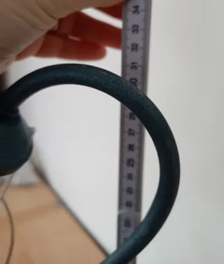 Lampada vintage teal metallo