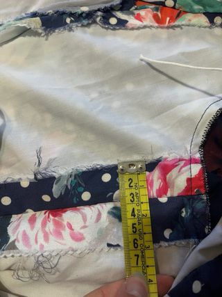 Traje Flamenca Azul Marino Flores