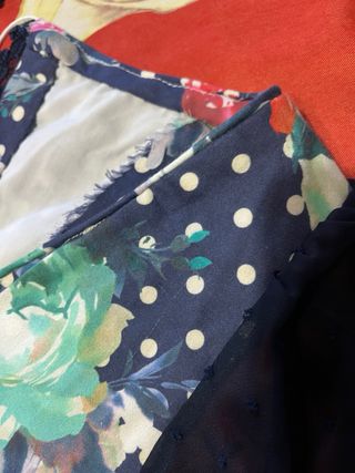 Traje Flamenca Azul Marino Flores