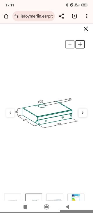 Campana extractora Apelson sin usar