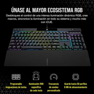 Teclado Corsair K70 PRO RGB Óptico-Mecánico