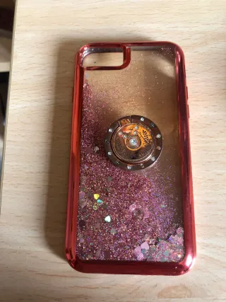 iPhone 7 Gold/Blanco con dos fundas