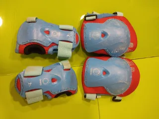 Patines en línea Oxelo azules y rojos talla 30/32