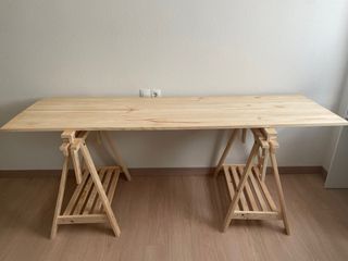 Mesa escritorio madera natural