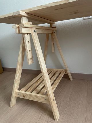 Mesa escritorio madera natural