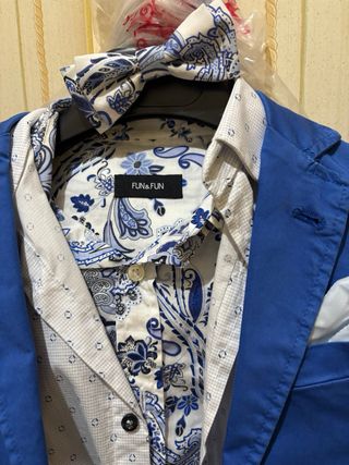 Completo elegante bambino blu