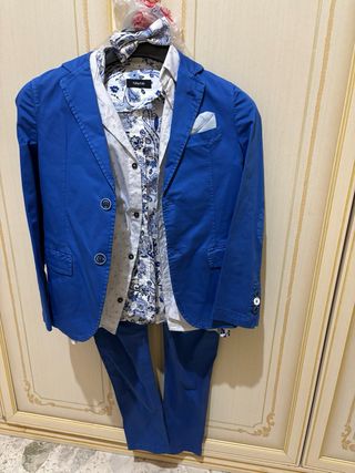 Completo elegante bambino blu