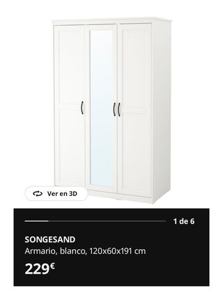 Armario Songesand 3 puertas Ikea