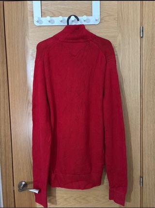 Jersey/Cárdigan Tommy Hilfiger Rojo con Cremallera