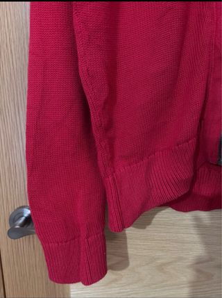 Jersey/Cárdigan Tommy Hilfiger Rojo con Cremallera