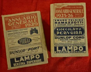 2 Annuari Touring Club Italiano 1925-26 e 1929