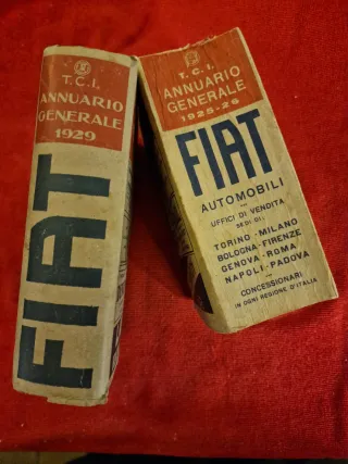 2 Annuari Touring Club Italiano 1925-26 e 1929