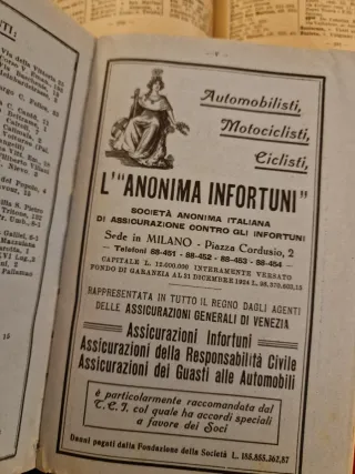 2 Annuari Touring Club Italiano 1925-26 e 1929