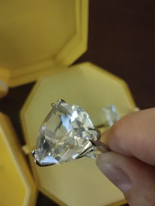 Tris anelli Swarovski taglia 58