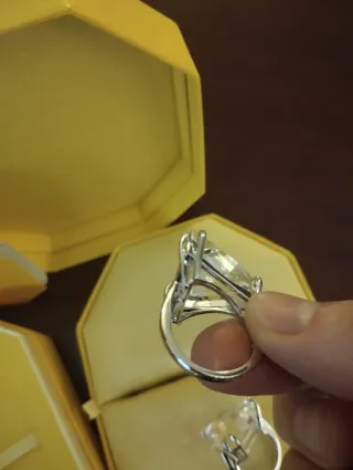 Tris anelli Swarovski taglia 58