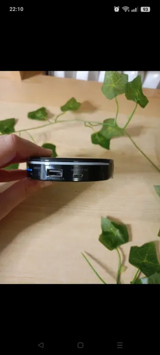 Powerbank con espejo y luz LED