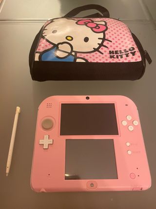 Nintendo 2DS Rosa con Animal Crossing e accessorio
