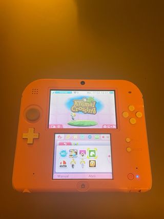 Nintendo 2DS Rosa con Animal Crossing e accessorio