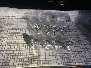 Servilleteros Silea Cristal y Metal (8 unidades