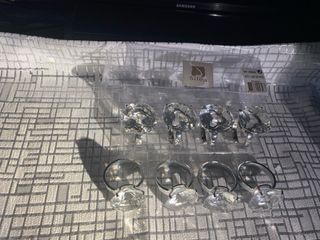 Servilleteros Silea Cristal y Metal (8 unidades