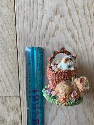 Soprammobile 2 gattini in cestino