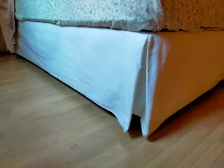 Cubrecanapé canutillo de Zara Home 150x200 blanco