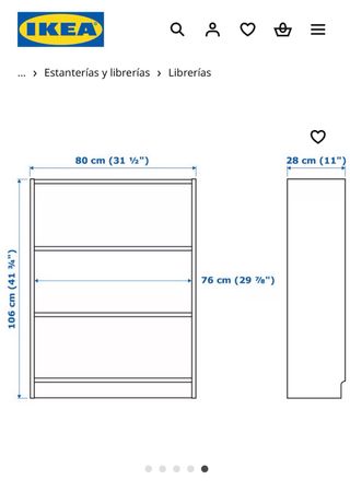 Librería BILLY Ikea Blanca